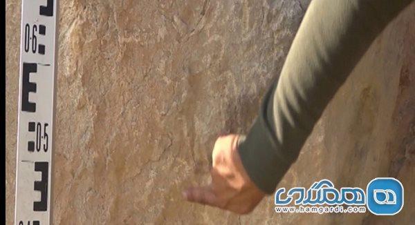 کشف یک کتیبه در دامنه کوه زنه مرودشت